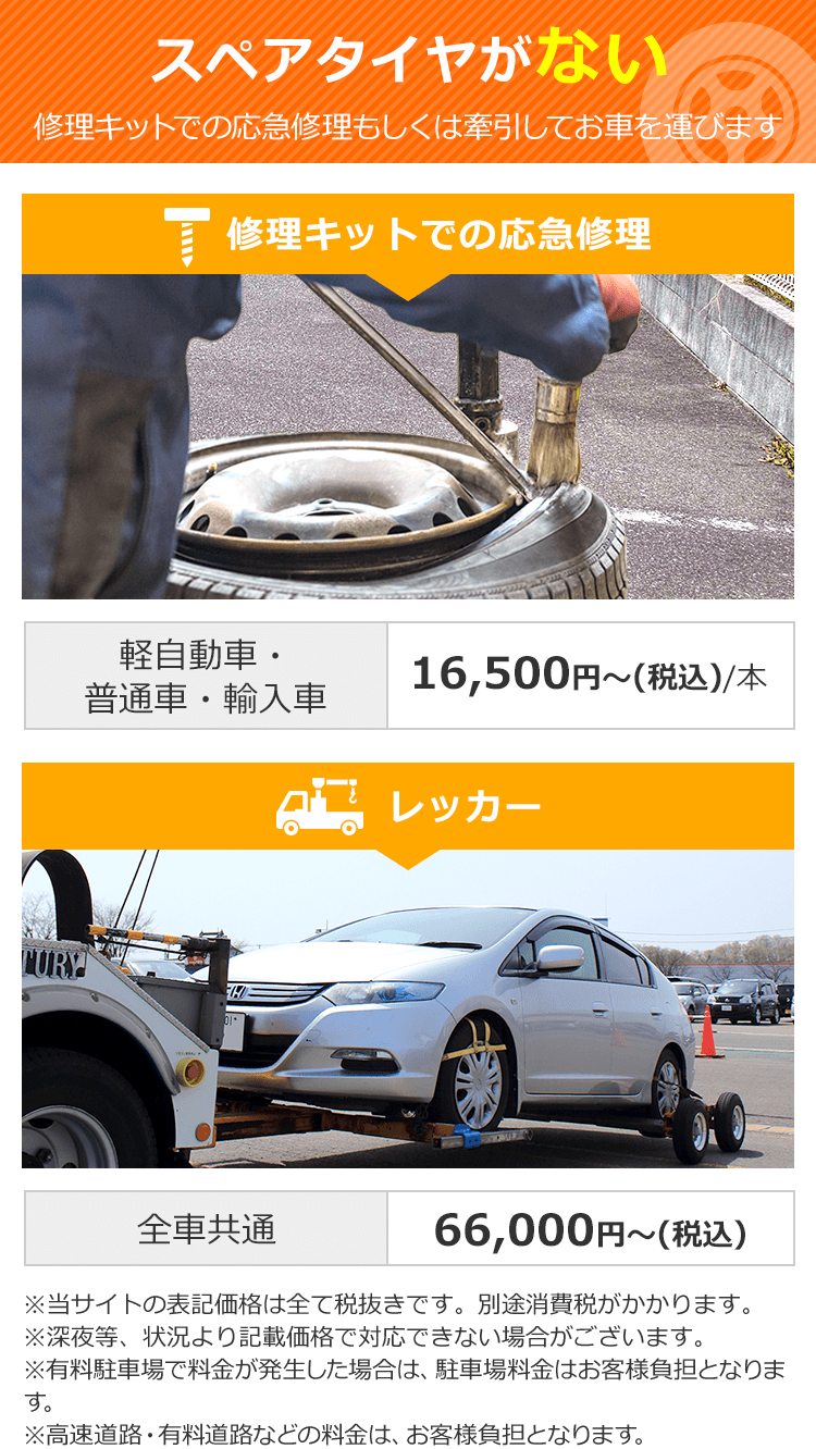 車のタイヤ交換 パンク修理 24時間受付対応 11 000円 税込 パンク修理110番